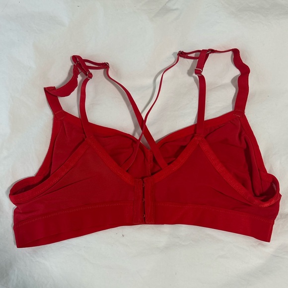 Red leopard print bralette - Picture 3 of 4